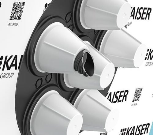 Kaiser 9059-62 6-os kábel és védőcső átvezető (6 × Ø 16 – 25 mm) tömítőgallér párazáró fóliához és egyéb felületekhez