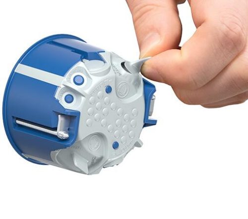 Kaiser 9069-03 hangszigetelő 68-as 1-es kerek légtömör gipszkarton szerelvénydoboz csavarral (-69 dB csillapítással)