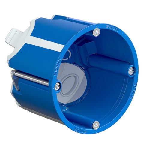 Kaiser 9069-04 hangszigetelő 68-as 1-es mély kerek légtömör gipszkarton szerelvénydoboz csavarral (-69 dB csillapítással)