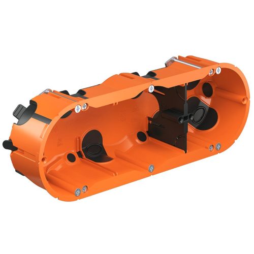 Kaiser 9253-22 3-as ovális ECON légtömör gipszkarton tripla szerelvénydoboz csavarral