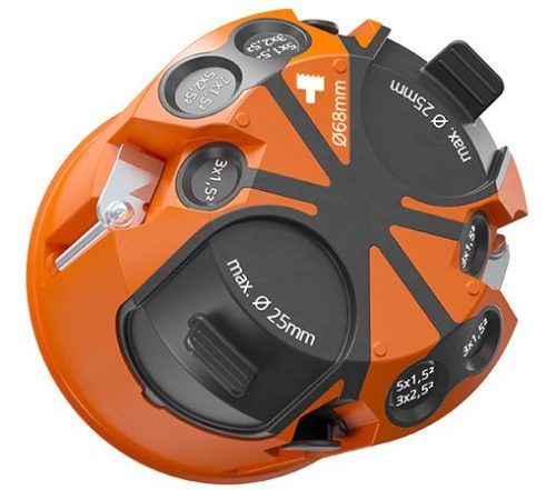 Kaiser 9263-22 1-es kerek ECON légtömör gipszkarton szerelvénydoboz csavarral