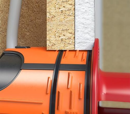 Kaiser 9264-12 1-es kerek ECON® Fix légtömör szerelvénydoboz 10 mm-nél vastagabb tetszőleges falazatokhoz