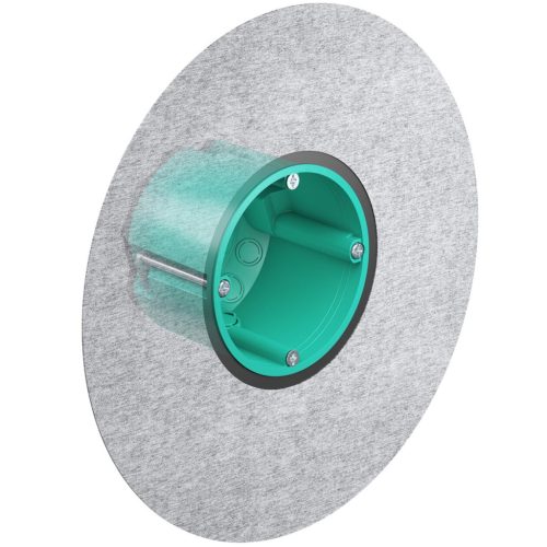 Kaiser 9264-42 légtömör üreges falazatba építhető szerelvénydoboz tömítőgallérral nedves helységekbe