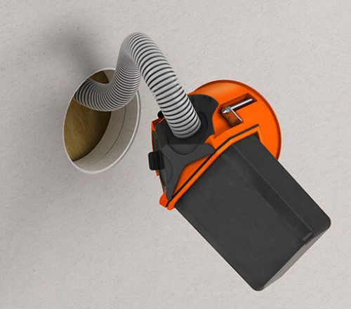 Kaiser 9268-94 1-es kerek ECON Flex légtömör gipszkarton szerelvénydoboz rugalmas gumi zsákkal