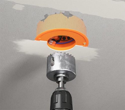 Kaiser 9273-50 O-range ECON® 120-as légtömör beépítődoboz álmennyezetbe univerzális szerelőlappal