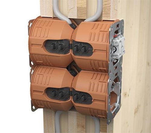 Kaiser 9274-22 1-es kerek légtömör szerelvénydoboz tömörfa falazatokba