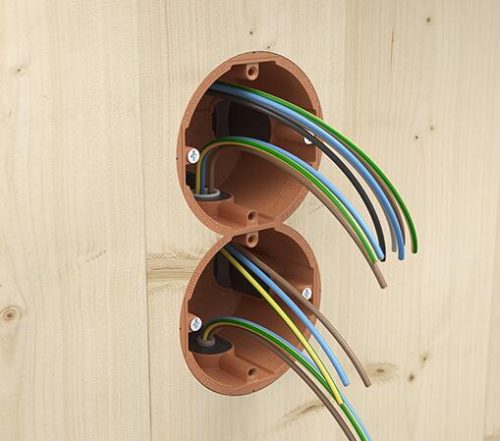 Kaiser 9274-22 1-es kerek légtömör szerelvénydoboz tömörfa falazatokba