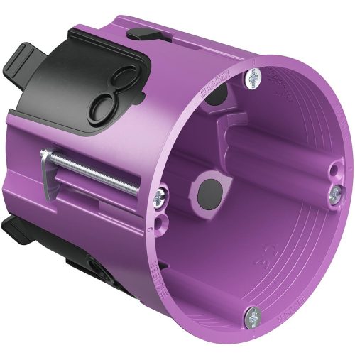 Kaiser 9280-22 1-es kerek ECON légtömör EXTRA mély gipszkarton szerelvénydoboz adatcsatlakozókhoz csavarral