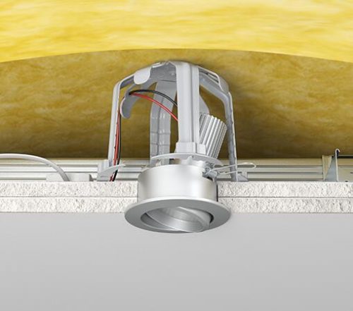 Kaiser 9310-10 SPACER lépcsőzetesen állítható távtartó üreges mennyezetbe LED lámpákhoz