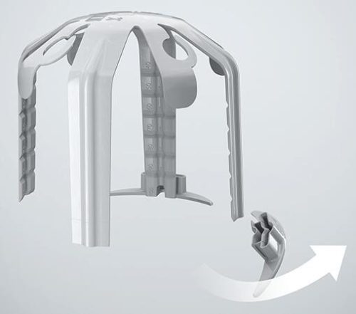 Kaiser 9310-10 SPACER lépcsőzetesen állítható távtartó üreges mennyezetbe LED lámpákhoz