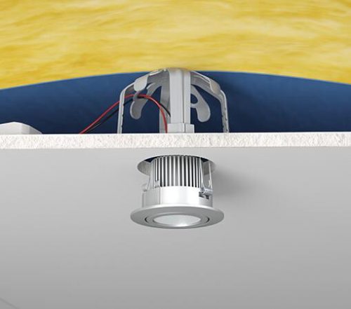 Kaiser 9310-10 SPACER lépcsőzetesen állítható távtartó üreges mennyezetbe LED lámpákhoz