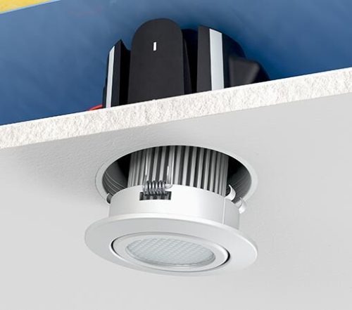 Kaiser 9320-10 ThermoX® légtömör LED lámpa beépítő doboz üreges mennyezetbe  - 74 mm beépítési méret - max. 6,6 Watt - 75 mm mély