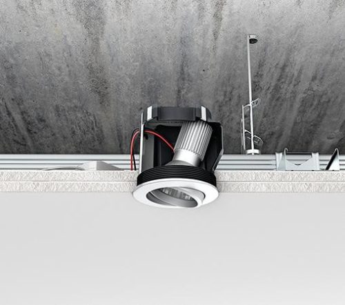 Kaiser 9320-11 ThermoX légtömör LED lámpa beépítő doboz üreges mennyezetbe  - 74 mm beépítési méret - max. 9 Watt - 95 mm mély