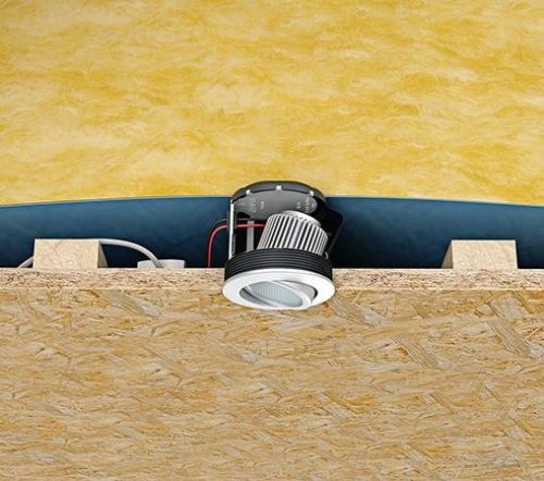 Kaiser 9320-20 ThermoX® légtömör LED lámpa beépítő doboz üreges mennyezetbe - 84 mm beépítési méret - max. 8 Watt - 75 mm mély