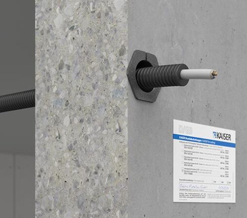 Kaiser 9459-02 RS 90 tűzvédelmi védőcső és kábel átvezető válaszfalakhoz