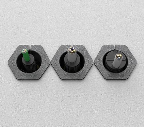 Kaiser 9459-02 RS 90 tűzvédelmi védőcső és kábel átvezető válaszfalakhoz