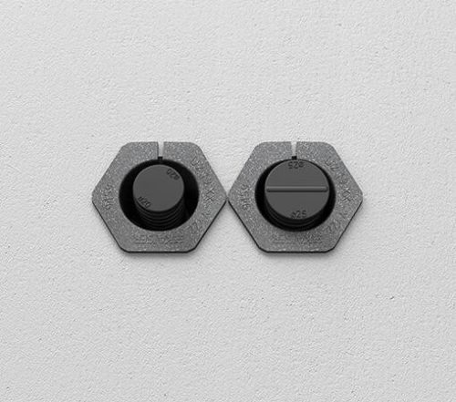 Kaiser 9459-02 RS 90 tűzvédelmi védőcső és kábel átvezető válaszfalakhoz