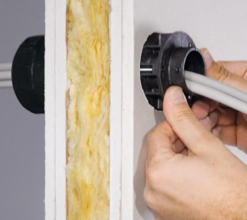 Kaiser 9459-03 DS 90 / 74 mm tűzvédelmi védőcső- és kábelköteg átvezető válaszfalakhoz