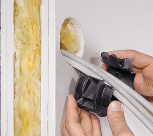 Kaiser 9459-03 DS 90 / 74 mm tűzvédelmi védőcső- és kábelköteg átvezető válaszfalakhoz