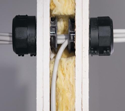 Kaiser 9459-03 DS 90 / 74 mm tűzvédelmi védőcső- és kábelköteg átvezető válaszfalakhoz