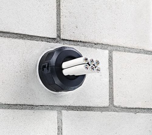 Kaiser 9459-03 DS 90 / 74 mm tűzvédelmi védőcső- és kábelköteg átvezető válaszfalakhoz