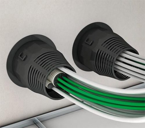 Kaiser 9459-04 DS 90 / 120 mm tűzvédelmi védőcső- és kábelköteg átvezető válaszfalakhoz