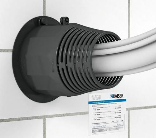 Kaiser 9459-04 DS 90 / 120 mm tűzvédelmi védőcső- és kábelköteg átvezető válaszfalakhoz