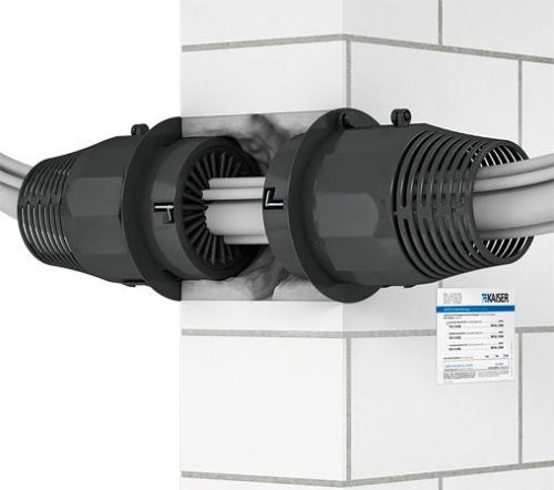 Kaiser 9459-04 DS 90 / 120 mm tűzvédelmi védőcső- és kábelköteg átvezető válaszfalakhoz
