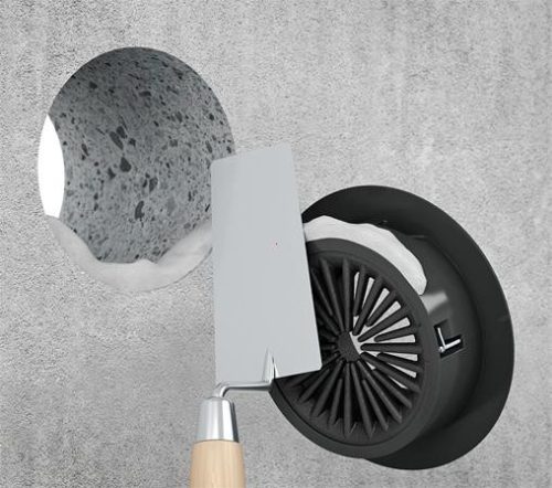 Kaiser 9459-04 DS 90 / 120 mm tűzvédelmi védőcső- és kábelköteg átvezető válaszfalakhoz