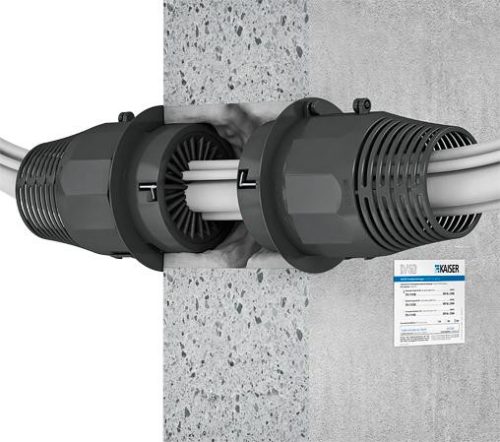 Kaiser 9459-04 DS 90 / 120 mm tűzvédelmi védőcső- és kábelköteg átvezető válaszfalakhoz