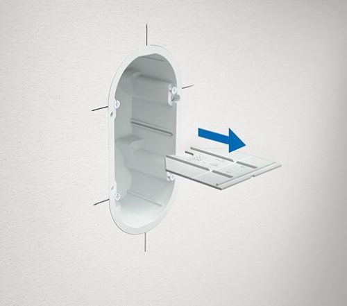 Kaiser 9462-94 HWD 90 ELEKTRONIK dupla tűzvédelmi gipszkarton szerelvénydoboz csavarral