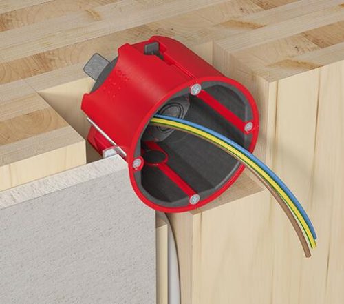 Kaiser 9463-03 HWD 68+ 1-es kerek tűzvédelmi gipszkarton szerelvénydoboz csavarral