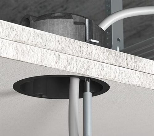 Kaiser 9463-50 HWD 30 1-es kerek tűzvédelmi gipszkarton mennyezeti doboz csavarral