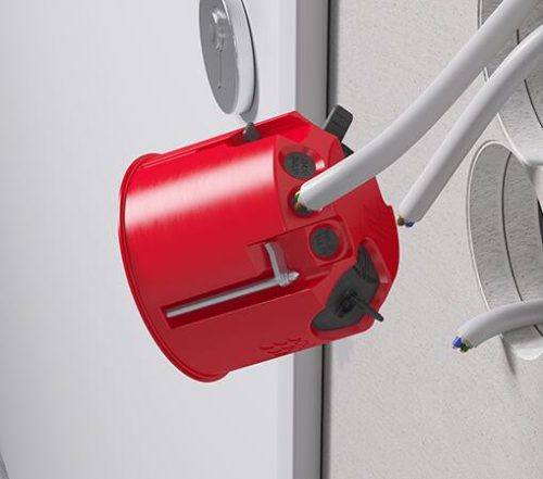 Kaiser 9464-03 HWD 68+ 1-es kerek tűzvédelmi gipszkarton szerelvénydoboz csavarral