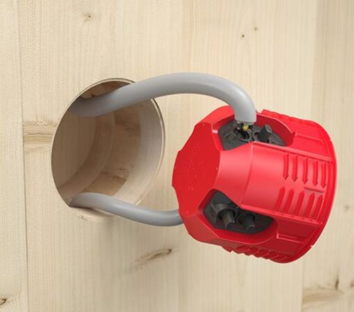 Kaiser 9464-05 PROTECT® 1-es kerek tűzvédelmi szerelvénydoboz csavarral tömörfába rögzítő lamellákkal