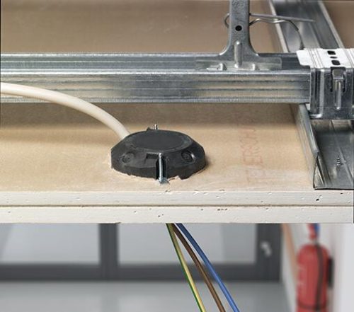 Kaiser 9464-50 HWD 30 1-es kerek tűzvédelmi mély gipszkarton mennyezeti doboz csavarral