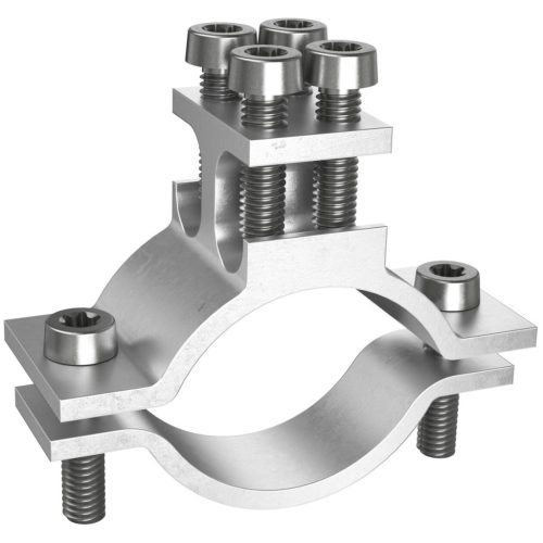 Kaiser 9610.02 dupla földelő EPH csőbilincs 1 - 1¼" ónozott sárgaréz 33,5 - 41,9 mm 