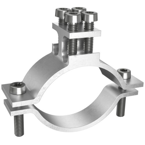 Kaiser 9620.02 dupla földelő EPH csőbilincs 1 ½ - 2" ónozott sárgaréz 47,9 - 59,6 mm 