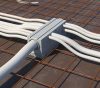 Kaiser 9914.10 1-es 326×104×118 mm nagyméretű sorolható központi leágazó födémsáv / kötődoboz beton falazatba és mennyezetbe