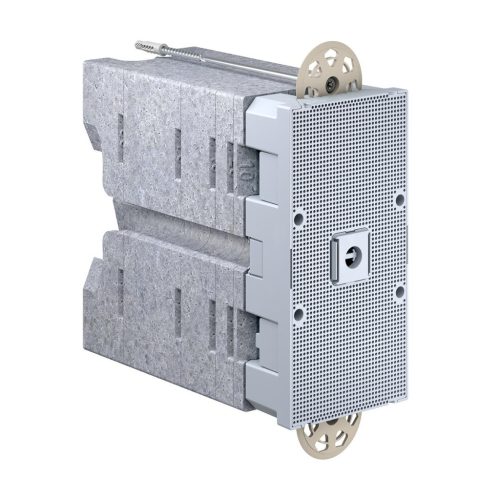 Kaiser 9966.21 univerzális készüléktartó szerelőlap 160 - 240 mm közötti hőszigetelés-vastagsághoz állítható