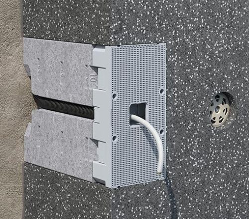 Kaiser 9966.21 univerzális készüléktartó szerelőlap 160 - 240 mm közötti hőszigetelés-vastagsághoz állítható