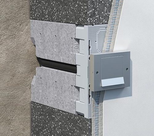 Kaiser 9966.31 univerzális szerelvénytartó 160 - 240 mm közötti hőszigetelés-vastagsághoz állítható