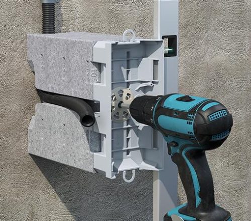 Kaiser 9966.31 univerzális szerelvénytartó 160 - 240 mm közötti hőszigetelés-vastagsághoz állítható