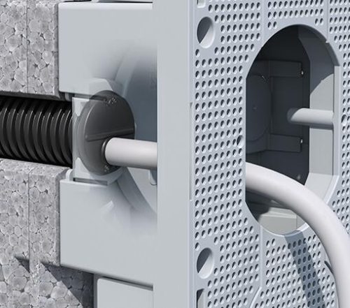 Kaiser 9966.31 univerzális szerelvénytartó 160 - 240 mm közötti hőszigetelés-vastagsághoz állítható