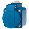 MENNEKES 11082 csapfedeles háztartási (Schuko) fali dugalj 16A 2P+E 230V kék IP44 - csavaros