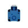 MENNEKES 11082 csapfedeles háztartási (Schuko) fali dugalj 16A 2P+E 230V kék IP44 - csavaros