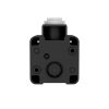 MENNEKES 11083 csapfedeles háztartási (Schuko) fali dugalj 16A 2P+E 230V fekete IP44 - csavaros
