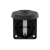 MENNEKES 11012 csapfedeles háztartási (Schuko) beépíthető dugalj 16A 2P+E 230V fekete IP44 - csavarmentes