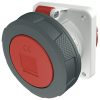 MENNEKES 1128A beépíthető ipari aljzat 63A 5p (3p+N+E) 230V piros IP67 - egyenes