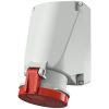 MENNEKES 1145A ipari fali aljzat 63A 5p (3p+N+E) 400V piros IP44